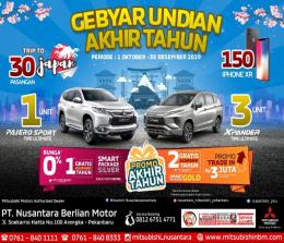 Ilustrasi promo akhir tahun Mitsubishi